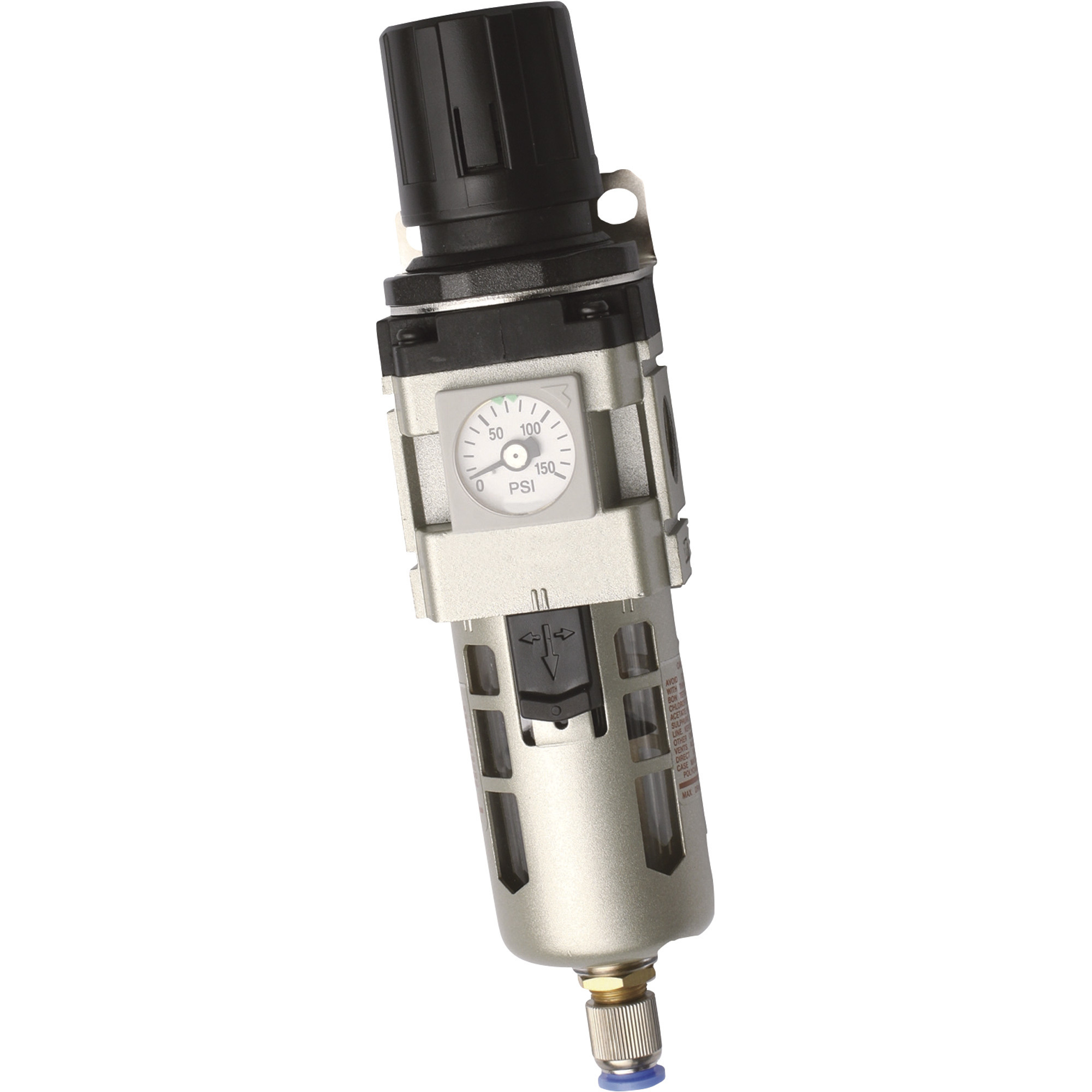 RapidAir Filter Regulator with Gauge, 3/4in. NPT, 0-150 PSI, Model# K93217